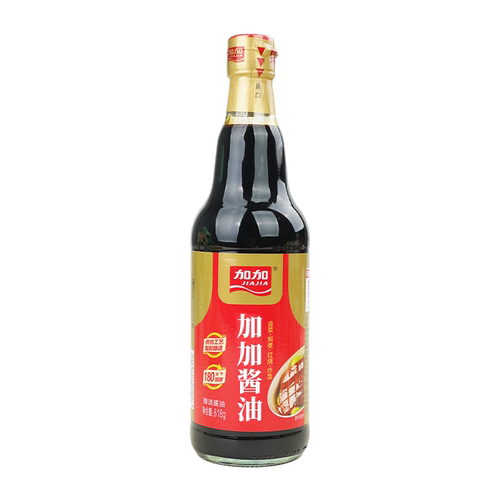 加加酱油618g180天黄豆传统酿造红烧肉上色老抽玻璃瓶家用调味品 - 图3