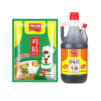 加加鲜味鲜生抽800ml+鸡精100克