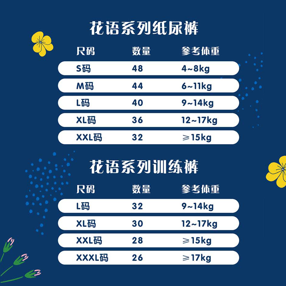 【9码选】miffy米菲花语系列纸尿裤拉拉裤XL山茶花植物精粹尿不湿