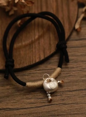 情侣999足银国风小胖福