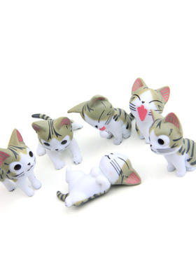 可爱风起司猫玩偶手办装饰摆件