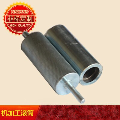 无动力滚筒胶铝辊托辊流水线滚轮辊轴输送带机械设备配件电动滚轮 - 图3