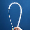Hair cleaning brush bendable toilet clearing pipe brush sewer pipe clearing device washbasin bathroom floor drain