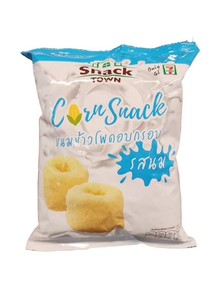 泰国直邮Snack town玉米圈牛奶巧克力芝士抹茶味34g满100元包邮-图3