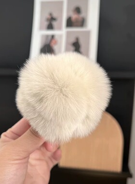 獭兔毛金属小抓夹马尾夹
