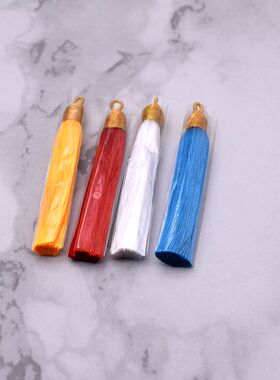 金丝包头流苏穗子 短款8cm无挂绳小流苏 diy饰品配件手机挂件吊穗