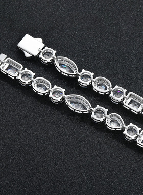 10MM异形钻拼接锆石手链