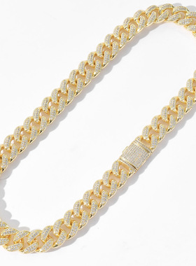 ICEBLING15MM锆石嘻哈古巴链