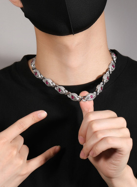 无限8字红眼睛满钻嘻哈古巴链