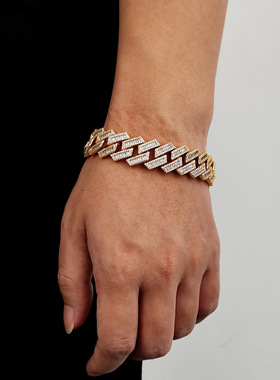 ICEBING20MM菱形满钻古巴手链