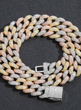 ICEBLING15MM三色泡泡古巴链
