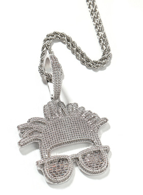 ICEBLING脏辫眼睛头像吊坠项链