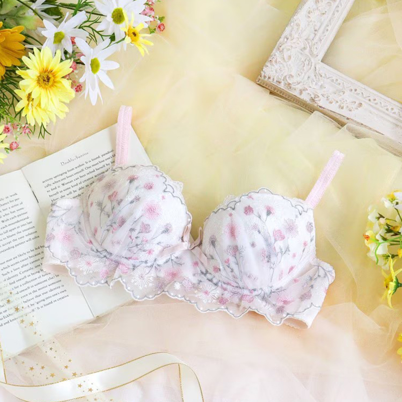 日本2型圆盘胸Risa Magli正品聚拢文胸少女内衣中大钢圈中鸡心254 - 图2