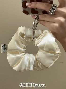 HHHgugu手机链条学生简约白色腕带ccd短挂绳包包手机链钥匙扣饰品