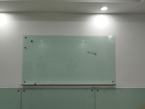 防爆钢化磁性玻璃白板墙会议室展示板学校培训班办公室写字板定制 - 图1