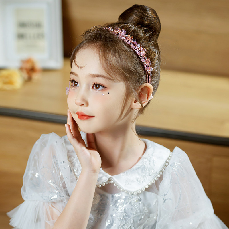 新款儿童韩国时尚仙气双排发箍花童公主配饰女童生日发饰头箍发卡,淘宝优惠券,粉丝福利购,淘宝优惠卷