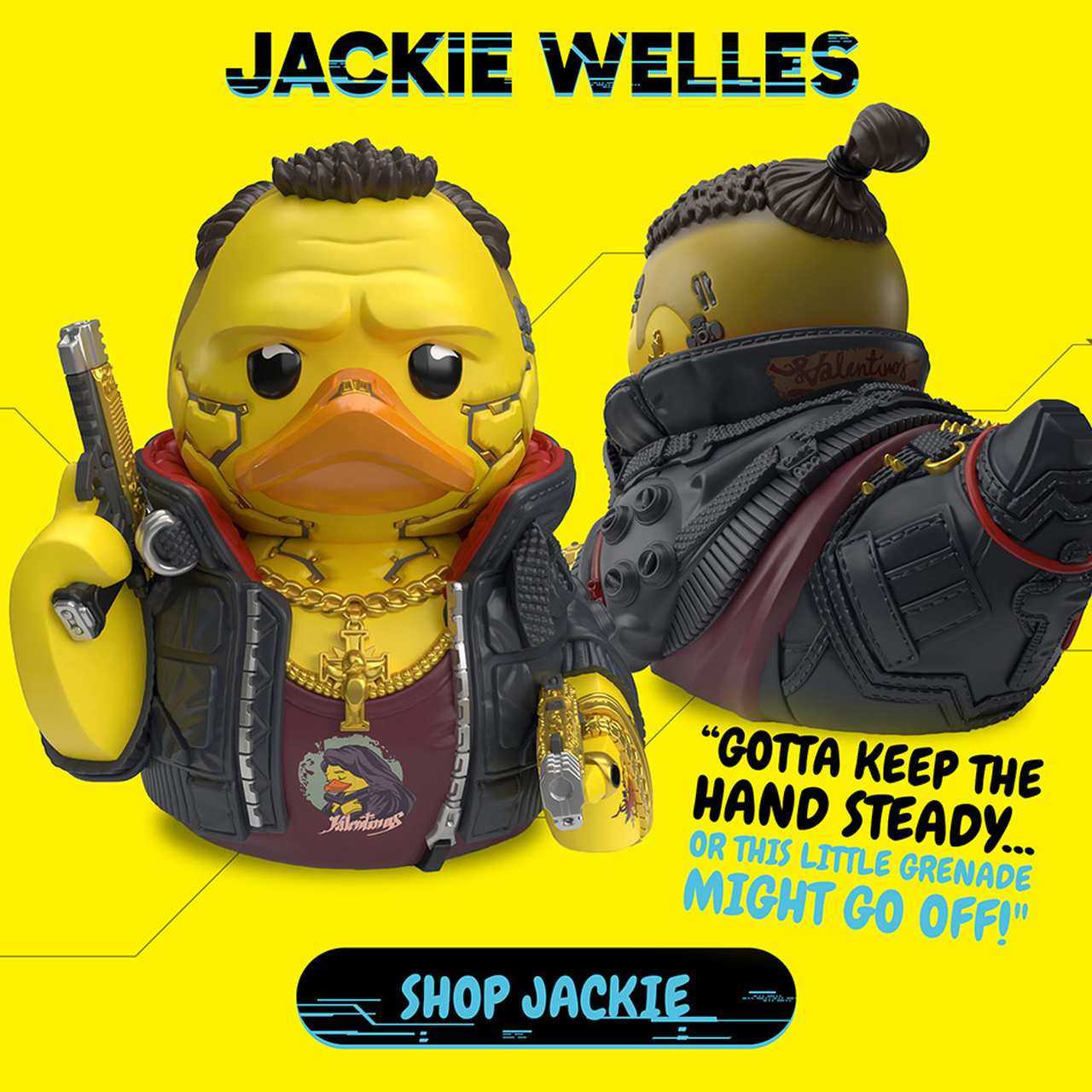 Tubbz Cyberpunk 2077赛博朋克2077银手小黄鸭手办模型公仔玩具2 - 图2