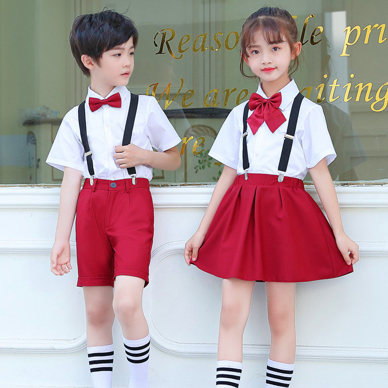 六一儿童合唱演出服男女童中小学生大团朗诵毕业照背带裤表演服装,淘宝优惠券,粉丝福利购,淘宝优惠卷