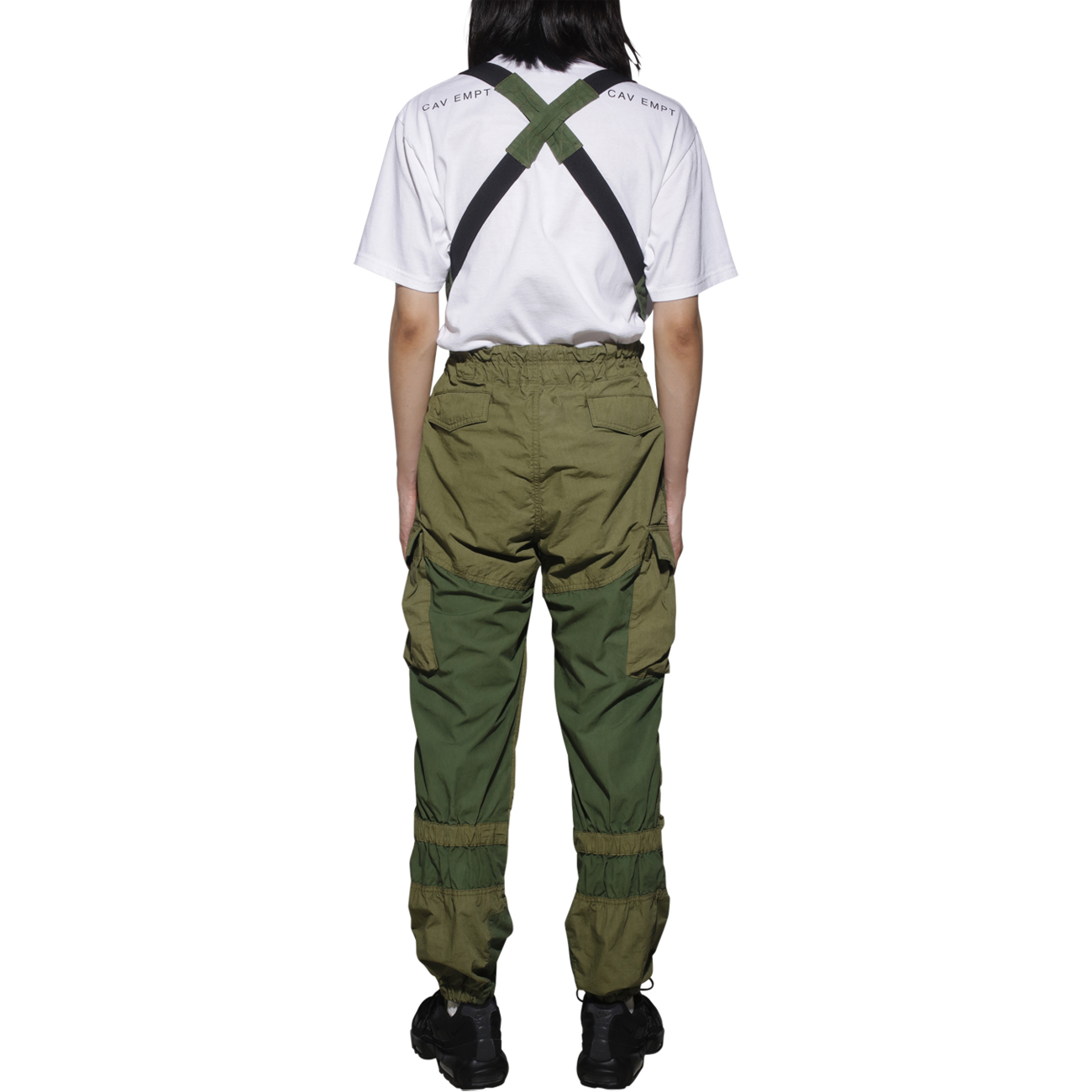 自主自产 X C E CAVEMPT GRK Cargo Pants Light Green日潮背带裤 - 图2