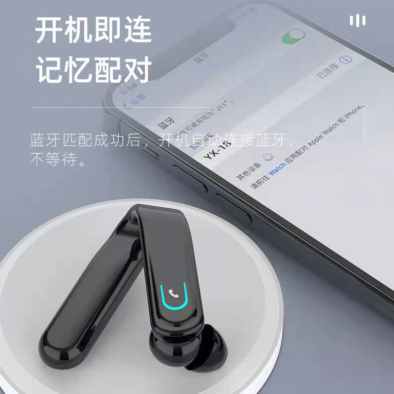 通用超长待机蓝牙耳机无线语音挂耳塞式适用华为oppo苹果vivo小米 - 图1