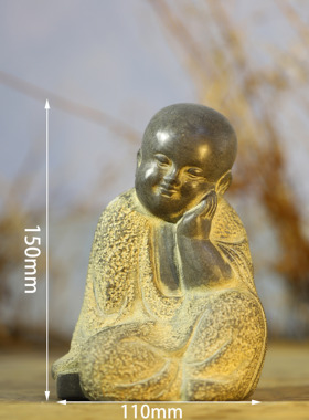 晋青堂纯手工雕刻仿古保平安人物