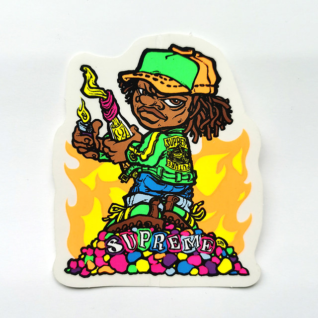 Supreme Sticker trendy personalized stickers suitcase trolley case mobile phone tablet decorative stickers