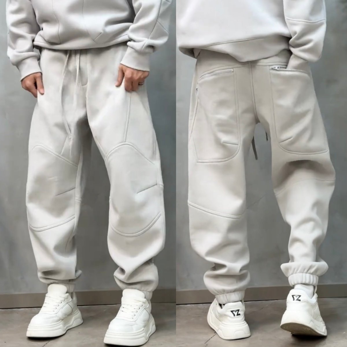 冬季加绒加厚拉链口袋束脚休闲裤男时尚百搭防寒保暖运动哈伦卫裤,淘宝优惠券,粉丝福利购,淘宝优惠卷
