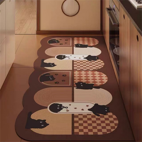 异形厨房地垫硅藻泥吸水速干防滑踩脚垫2025新款可擦免洗耐脏地毯,淘宝优惠券,粉丝福利购,淘宝优惠卷