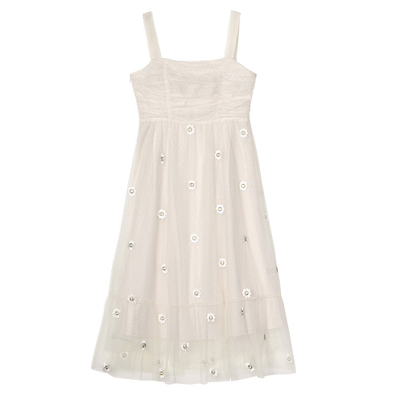 小镇姗姗气质吊带仙女女夏连衣裙 小镇姗姗连衣裙