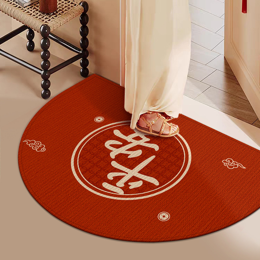 出入平安半圆入户门地垫进门脚垫门垫玄关喜庆红色门口室内外地毯,淘宝优惠券,粉丝福利购,淘宝优惠卷