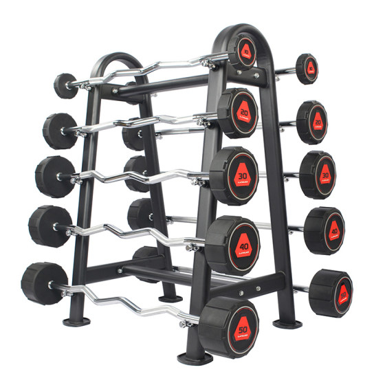 Fixed barbell rubber-coated, odorless, dedicated professional all-in-one