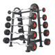 Fixed barbell rubber-coated, odorless, dedicated professional all-in-one