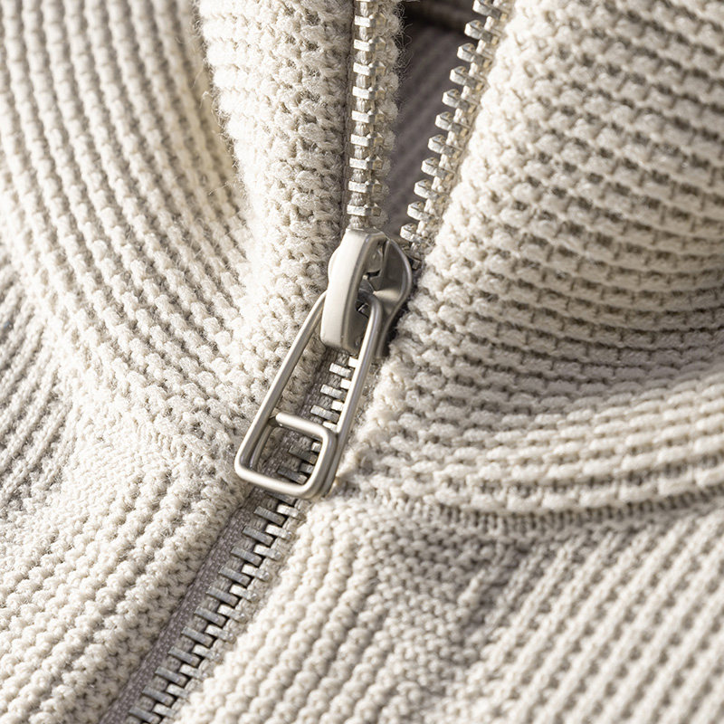 日系松弛感宽松立领针织衫男士拉链开衫毛衣外套春秋新款外穿上衣,淘宝优惠券,粉丝福利购,淘宝优惠卷