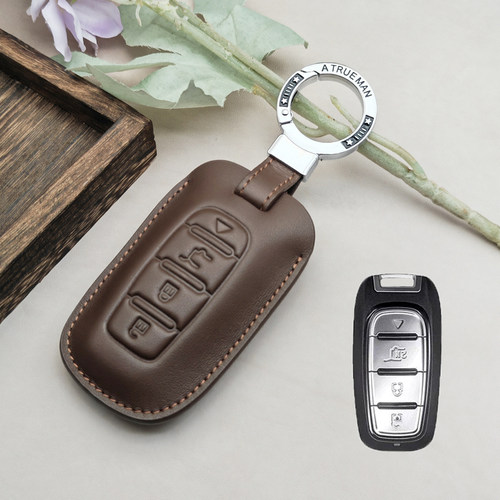 适用后配改装KD智能卡子机遥控包MAX车钥匙套ZA27克莱斯勒款扣皮 - 图2