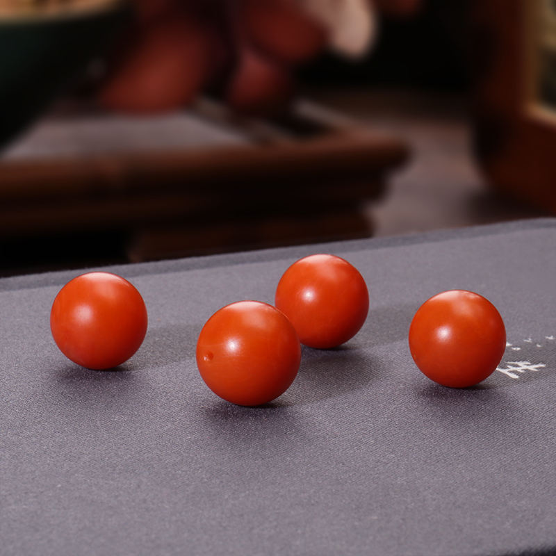 原矿保山南红散珠玛瑙圆珠子满肉柿子红老矿磨砂质感单珠顶珠配珠,淘宝优惠券,粉丝福利购,淘宝优惠卷