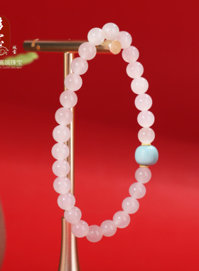 多宝家手串设计款和田白玉手串