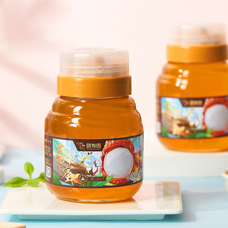 颐寿园 荔枝蜂蜜480g/瓶 厂家直发