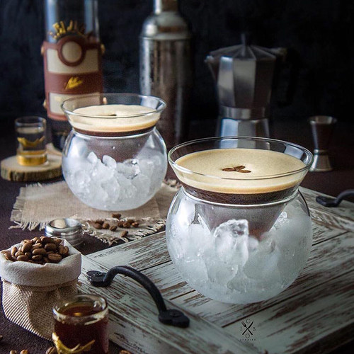 酒吧灵魂马天尼杯分子鸡尾酒杯三角带底座冰镇鸡尾酒杯创意杯 - 图1