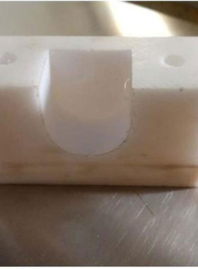 大小腌制机专用 配件 滚揉机白色方型胶坐  U型槽胶垫 腌肉机2.5