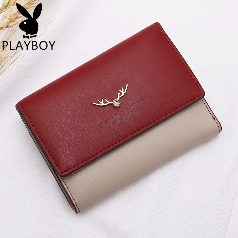 Playboy, короткий кожаный кошелек, стильная держатель для карт, сумка через плечо, 2020