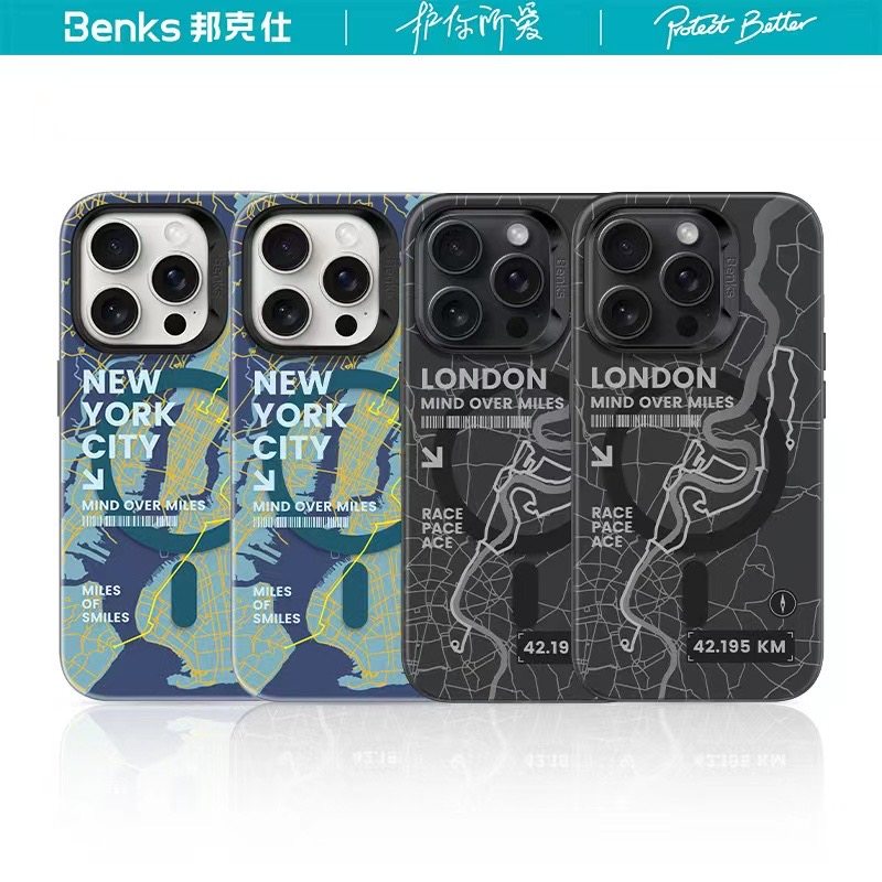 [城市山野]Benks适用苹果17promax磁吸手机壳新款16pro保护套iPhone15Pro防摔简约个性网红14pm全包潮男原创,淘宝优惠券,粉丝福利购,淘宝优惠卷