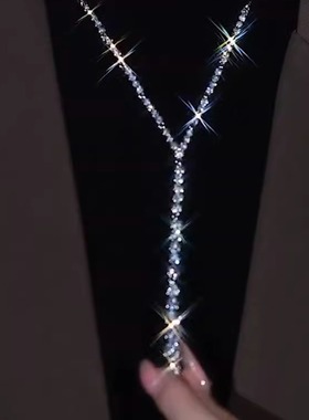 超闪长款毛衣链高级感