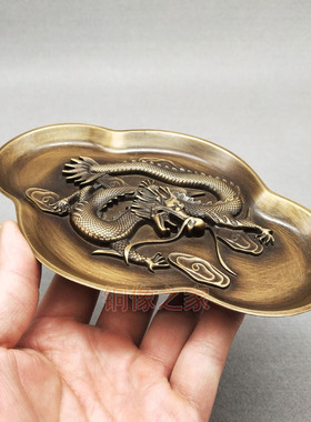 风水黄铜浮雕工艺品文房摆件