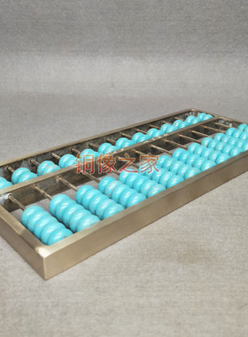 黄铜四季发财精打细算摆件工艺品