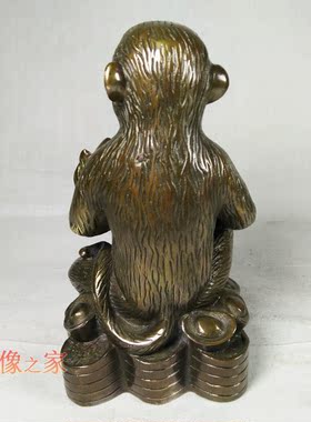 纯铜仿古风生肖猴包邮