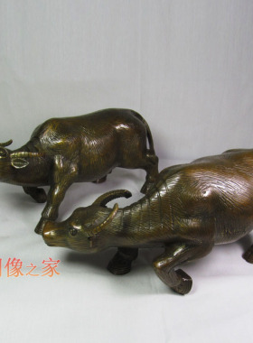 纯铜生肖牛风水摆件工艺品
