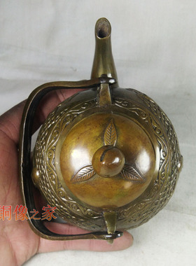 纯铜摆件酒壶古玩工艺品