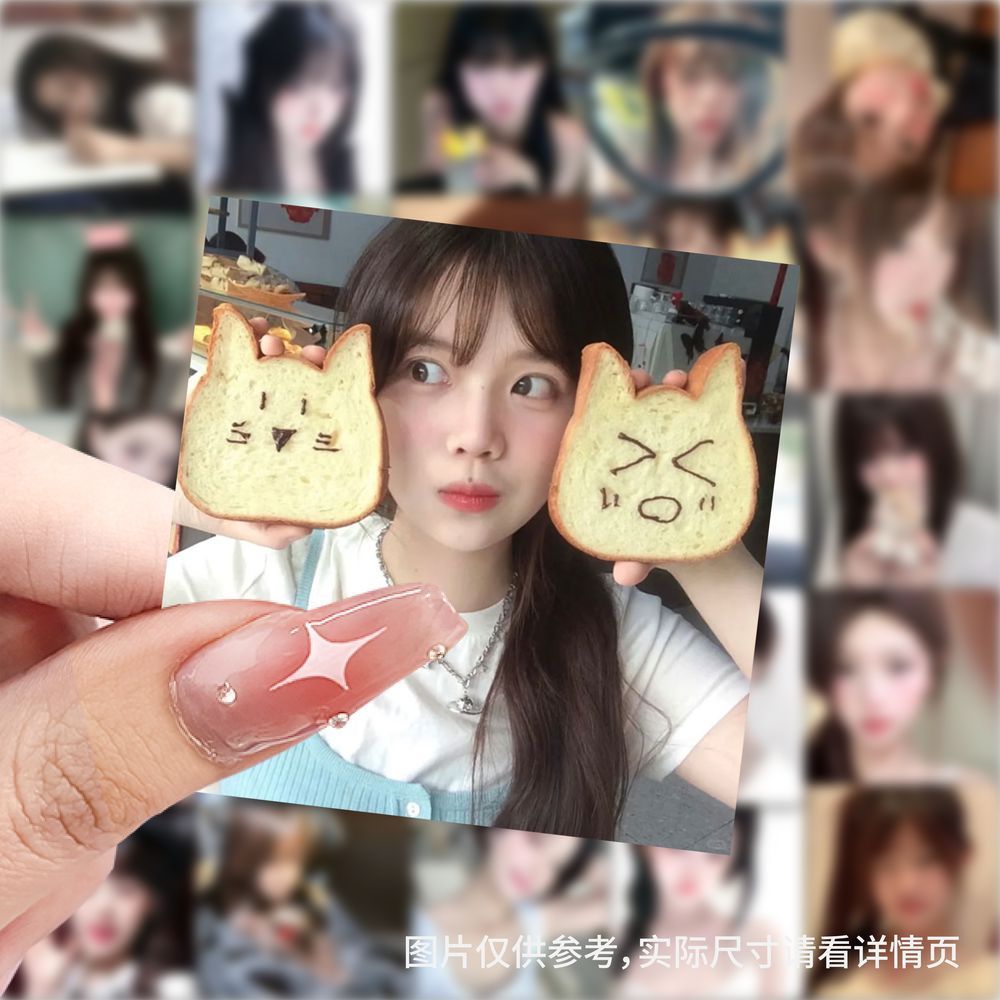 初恋白月光头像高颜值贴纸ins笔记本周边diy贴画装饰手机手账防水 - 图1