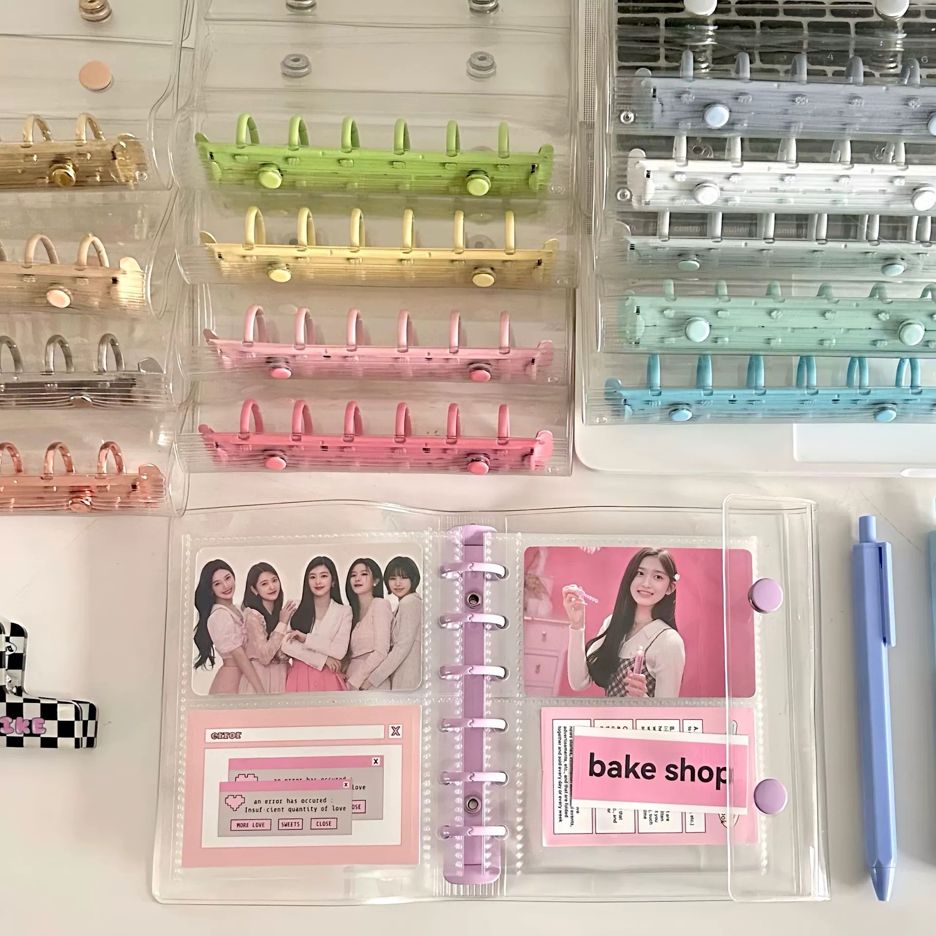 A7双扣透明活页壳PVC软壳彩夹金属扣手帐本拍立得相册小卡收纳本,淘宝优惠券,粉丝福利购,淘宝优惠卷