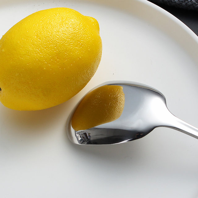 Stainless steel spoon creative household round spoon soup spoon soup raw